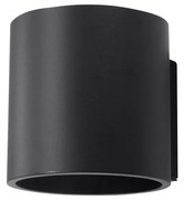 Roda fekete falilámpa - Sollux