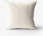 Goldea lenvászon keverék párnahuzat - elefántcsontszín 30 x 50 cm