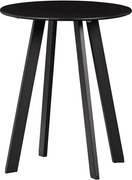 Fer fekete kerti tárolóasztal, ø 40 cm - WOOOD