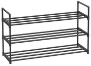 Fém cipőtartó SHOEN 92x30x54 cm fekete