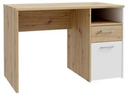 Íróasztal URO artisan tölgy/fehér