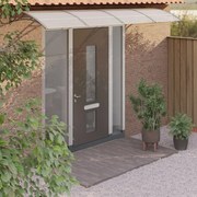 szürke polikarbonát ajtóelőtető 350 x 100 cm