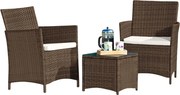 Avenberg Veneto rattan szett, barna/bézs