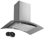 Klarstein Colette, páraelszívó, 90 cm, 601 m³/ó, A energiaosztály, rozsdamentes acél, ezüst