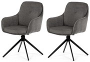 Étkezőszék-készlet visszahúzható mechanizmussalDCH-P3174 GREY2, 2 db