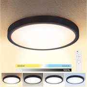 Brilagi-LED Dimmelhető lámpa ESTELA LED/48W/230V 3000-6500K ø 40 cm fekete + távirányító