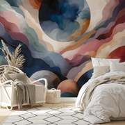 Fotótapéta - Kiemelkedő körök és hullámok (147x102 cm)