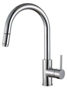 ALVEUS 1129021 - DELOS 38 cm mosogató csaptelep kihúzható zuhannyal, króm