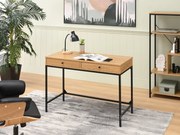 PC asztal Kaplan (tölgy + fekete). Akció -15%. 1109770