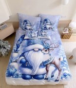 3D Pamut ágynemű WINTERLY kék + párnahuzat 40x50 cm ingyenes Ágyneműhuzat mérete: 70 x 90 cm | 140 x 200 cm