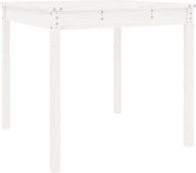 vidaXL fehér tömör fenyőfa kerti asztal 82,5 x 82,5 x 76 cm