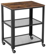 MARGE tálalóasztal barna/fekete