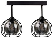 Felületre szerelhető csillár SOLO BLACK 2xE27/60W/230V