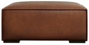 Konyakbarna bőr lábtartó Madame – Windsor &amp; Co Sofas