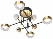 Zuma Line MX7170-8-3BGT - LARA felületre szerelhető csillár, dimmelhető LED, 60W/230V, arany/fekete