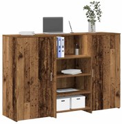 recepciós pult antik fa 155x50x103,5 cm szerelt fa