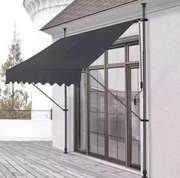 Erkély napellenző teraszra, állítható dőlésszöggel - szürke Šírka: 300 cm
