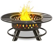 Blumfeldt Rosario, 3 az 1-ben tűzrakóhely, Ø 120 cm, 70 cm grill, asztallap, acél