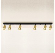 Brilagi - Spotlámpa SELE GOLDEN 6xGU10/30W/230V fekete/arany