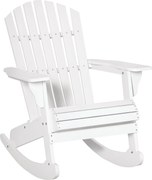Outsunny Adirondack Kerti Hintaszék - Fehér 77 x 94 x 97 cm | Aosom