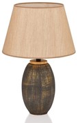 Szürke-bézs asztali lámpa textil búrával (magasság 46 cm) – Opviq lights