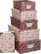 Dekorációs Kartondobozok Rózsaszín ajándék 4 db