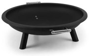 Trino, tűzrakóhely, parázstartó, kandalló a teraszra, Ø 80 cm, acél, fekete