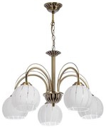 Csillár láncon 5xE27/60W/230V