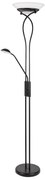 Rabalux 4554 - Állólámpa GAMMA TREND 2xE27/15W+1xG9/40W/230V fekete