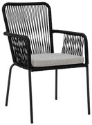 Fekete étkezőszék szett 2 db-os Santino – Bloomingville