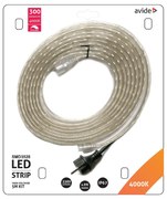 Avide LED szalag szett, 220V 4.8W/m, 60LED/m, 4000K, IP67, 5m