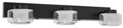 Ledvance Ledvance-LED Fürdőszobai fali lámpa ORBIS FLAME 3xLED/5,5W/230V IP44 fekete P225586