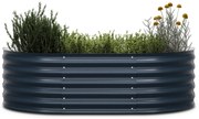 High Grow Extended, magaságyás, 150x43x60 cm, hullámos acéllemezből, egyszerű összeszerelés, rozsda- és fagyálló