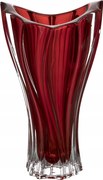 Kristály váza 32 cm Plantica Red Bohemia
