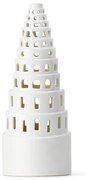 Lighthouse fehér karácsonyi kerámia gyertyatartó, ø 9 cm - Kähler Design