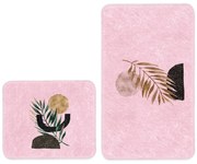 Rózsaszín fürdőszobai kilépő szett 2 db-os 60x100 cm – Mila Home