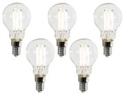 5 darabos Smart E14 LED izzó készlet P45 átlátszó 4.2W 470 lm 2700-6500K