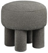 Sötétszürke zsenília puff Canberra – House Nordic