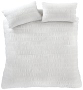 Fehér egyszemélyes ágyneműhuzat 135x200 cm Seersucker - Catherine Lansfield