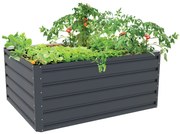 G21 Daisy magaságyás 120 x 90 x 52 cm, fémlemez, antracit