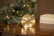 Karácsonyi asztali lámpa arany 20 cm LED-del - Lua