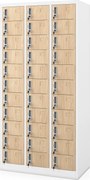 Rekeszes szekrény OLIVER, 900 x 1850 x 450 mm, Eco Design: fehér/sonoma tölgy