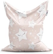 Classic babzsák alvó csillagocskák - gyerek, rózsaszín