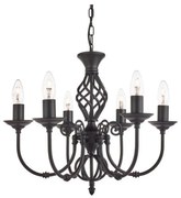 Searchlight 3379-6 - Csillár láncon ZANZIBAR 6xE14/60W/230V