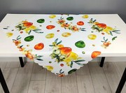 Húsvéti futópad 80x80 színes vidám húsvéti tojás nárcisz virágok