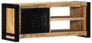 tömör nyers mangófa TV-szekrény 80x30x35 cm