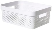 Infinity Dots fehér tárolókosár, 11 l - Curver
