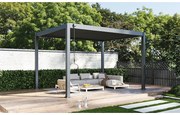 Bioklimatikus pergola, 135°-ig állítható, U Design, 3x4 m