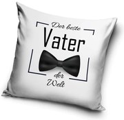 Der beste Vater Bow Tie párnahuzat 40x40 cm