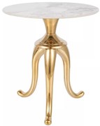 Snake dohányzóasztal fehér/arany